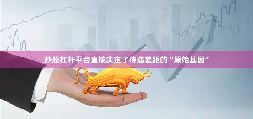 炒股杠杆平台直接决定了待遇差距的“原始基因”
